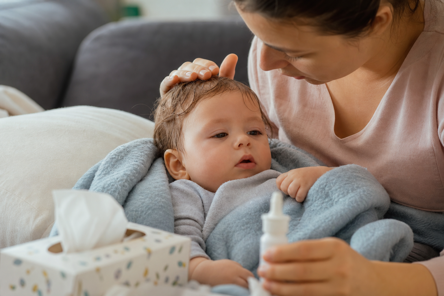 Bronșiolita la bebeluși: ce faci acasă, ce urmărești și când mergi la medic