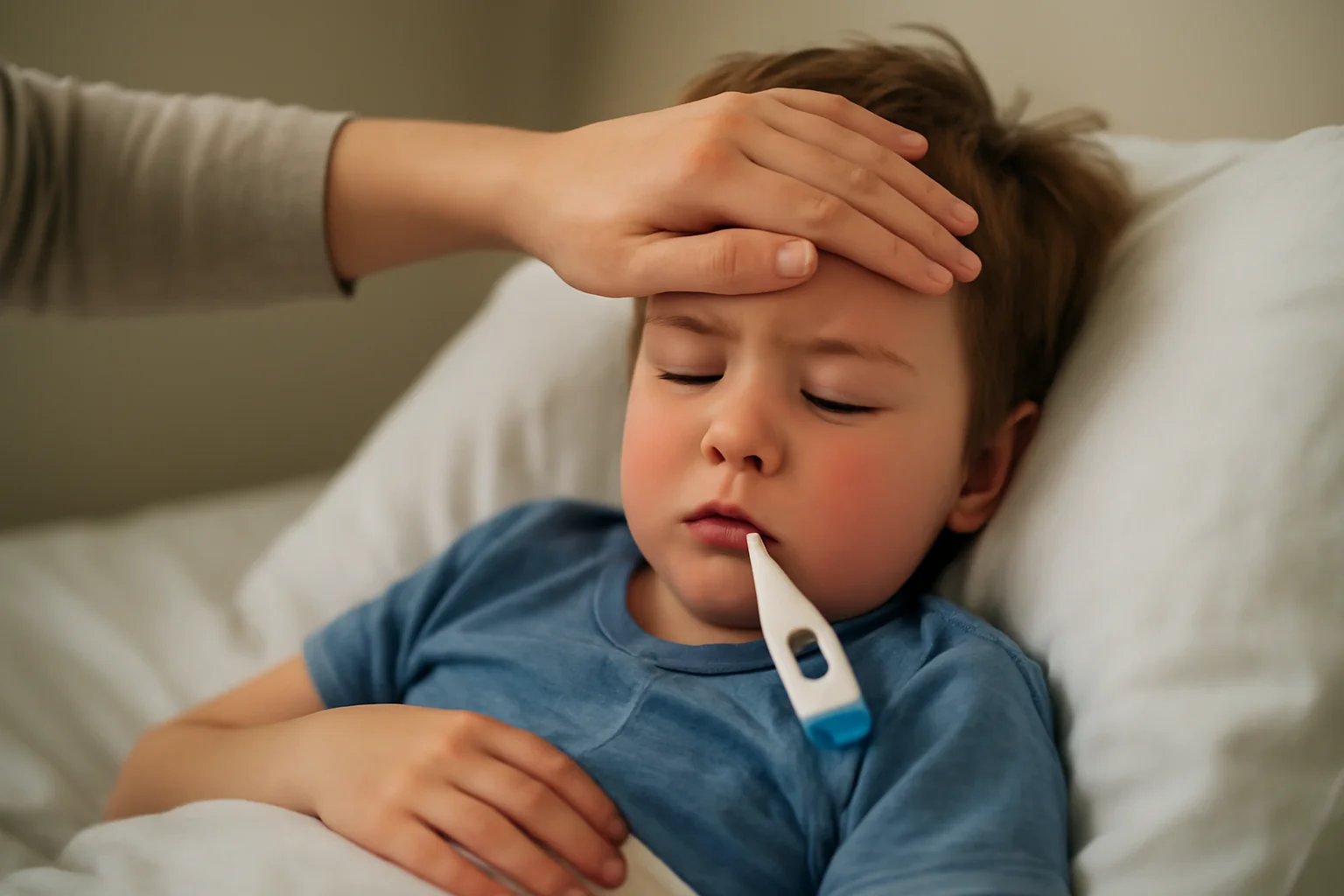 Temperatură mare la copil: când aștepți acasă și când mergi de urgență la medic